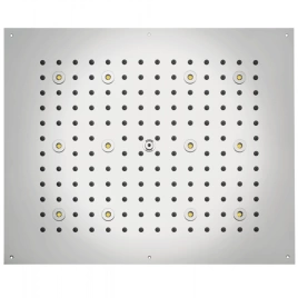 BOSSINI DREAM-RECTANGULAR Верхний душ 570x470 mm, с 12 LED RGB, блок питания/управления, Cromoterapia, цвет: белый матовый (H37455.045)