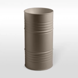Kerasan Artwork Раковина свободностоящая BARREL d 45,H 90 см, без отв под смеситель, слив в пол, сифон, цвет: Nocciola (4742K81)
