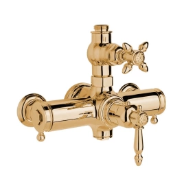 Nicolazzi Termostatico Термостатический смеситель, вывод сверху 3/4, цвет: Gold 24K (4917GO36)
