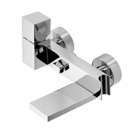 Bossini Cube Смеситель наружный с девиатором, держатель для душевой лейки с гибким соединением 1/2, цвет: хром (Z004101.030)