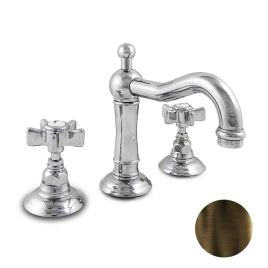 Nicolazzi Dames Anglaises Смеситель для раковины на 3 отверстия, с донным клапаном, цвет: тёмная бронза (1409DB18)