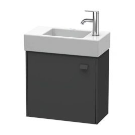 Duravit Brioso Тумба подвесная под раковину 484х239х442 мм,с 1 дверкой петли справа R, цвет графит матовый 49 (для 072450) (BR4051R4949)