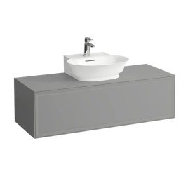 Laufen New Classic База под раковину подвесная, 1180х450х350 мм, 1 ящик, цвет серый (для раковины 816852) (4.0602.3.085.627.1)