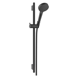 HANSGROHE VERNIS BLEND Душевой комплект с штангой 650 мм, ручным душем и шлангом, цвет черный матовый (26422670)