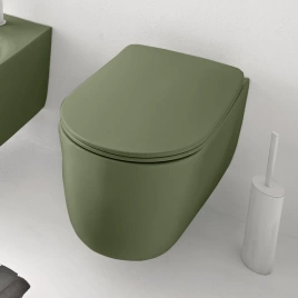 Kerasan Nolita Унитаз безободковый подвесной 55х35 см, с креплениями WB9N, цвет Verde (531411)