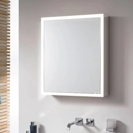 Emco Prime Зеркальный шкаф с подсветкой LED встраив. модель, 1600 mm, 3-дверки, IP 20 с Lichtpaket, стеклянная задняя стенка, цвет белый (9497 061 96)