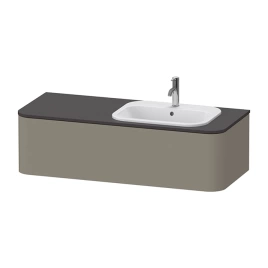 Duravit Happy D.2 Plus Тумба подвесная 354x1300x550мм 1 ящик, DX, цвет: stone grey satin matt (HP4952R9292)