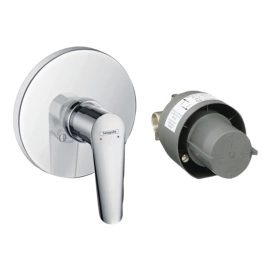 Hansgrohe Logis E Встраиваемый смеситель для душа на 1 источник, внешняя+внутренняя части, цвет: хром (71608000)