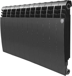 Радиатор биметаллический Royal Thermo BiLiner Noir Sable 500 12 секций-черный