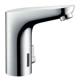 Hansgrohe Focus Эл. смеситель для раковины, на 1 отв, излив 127мм, h139мм, регул.ттемпературы, питание от батареек, цвет: хром (31171000)