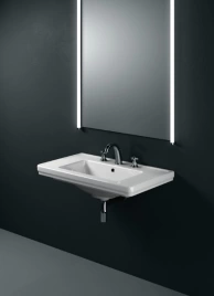 Раковина GSI Classic с переливом 90x50cм с 1 отв под смесительитель цвет белый