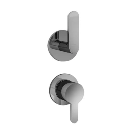 FANTINI ICONA DECO Смеситель для душа встраиваемый, однорычажный, с переключателем на 2 потока, внешняя часть, цвет хром (53 02 R685B)