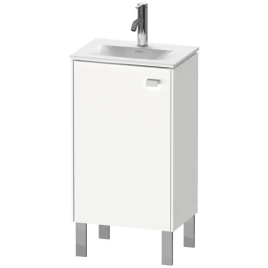 Duravit Brioso Тумба напольная под раковину 073345, с 1 стеклянной полкой, 1 дверца, петли справа, 685x440x310мм, цвет White High Gloss (BR4508R2222)