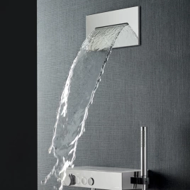 HAFRO ICON CASCATA LAMA Настенный излив каскад 30х14,5 см, цвет хром (SSGCL0000cr)