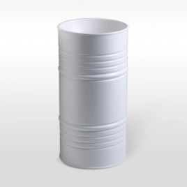Kerasan Artwork Раковина свободностоящая BARREL d 45,H 90 см, без отв под смеситель, слив в пол, сифон, цвет: белый матовый (4742K30)