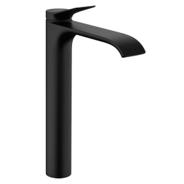 HANSGROHE VIVENIS Смеситель для раковины, излив 220 мм, цвет: черный матовый (75042670)