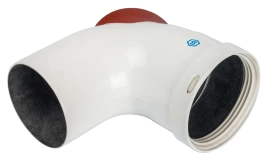 Отвод Stout 90 градусов DN80 с инспекционным окном SCA-0080-010090