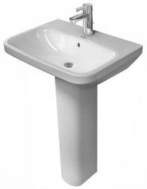 Раковина Duravit DuraStyle подвесная с полупьедесталом с переливом 600х440 мм с 1 отв под смесительитель цвет белый (2319600000)