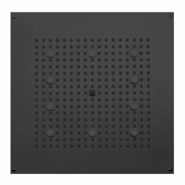 BOSSINI DREAM-CUBE Верхний душ 470 x 470 mm с 10 LED (белый), блок питания/управления, цвет: черный матовый (H37453.073)