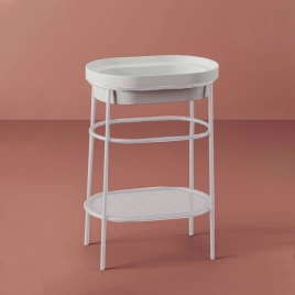 Artceram FUORI SCALA Металическая структура 36.5x58.6хh83см для раковины Fuori Scala ovale 58, цвет: белый матовый (без полки) (ACA055 05)