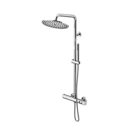 Gattoni H2Omix7000 Душевая колонна: ручной душ, термостат, верхняя лейка диам. 250 мм, (с регулировкой высоты стойки душа!), цвет хром (KIT/TS01C0)