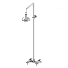 Stella Italica Душевой комплект 3283/301/314A-140: смеситель, штанга+верхний душ 140мм, цвет: хром (IT 02411 CR00)