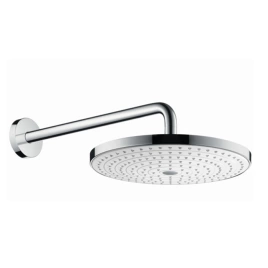 HG Raindance Select S 300 Верхний душ 2jet (RainAir, Rain), d300мм, с настенным держателем 390 мм, цвет: белый/хром (27378400)