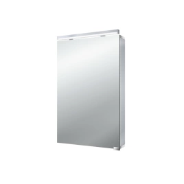 EMCO Flat Зеркальный шкаф 500 мм, LED-подсветка, 1 дверь, 2 полки, розетка, без нижней подсветки (9797 050 68)