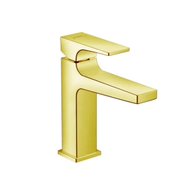 Hansgrohe Metropol Смеситель для раковины 110, на 1 отв, с донным клапаном, излив 135мм, цвет: золото (32507990)