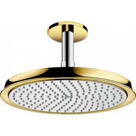 HG Raindance Classic Air Верхний душ 1jet (RainAir), d240мм, с потолочным держателем 100 мм, G1/2, цвет: хром/золото (27405090)