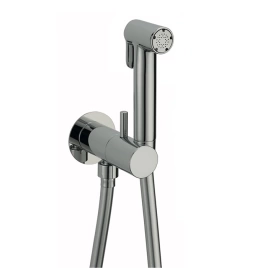 Cisal Shower Гигиенический душ со шлангом 120 см,вывод с держателем и встроенный прогрессивный картридж,лейка латунь, цвет хром (CV00797521)