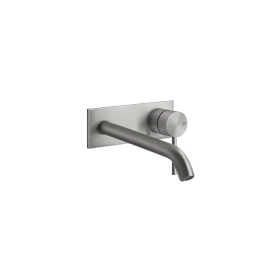 GESSI 316 Встраиваемый смеситель для раковины с изливом 200-170мм (внешняя часть), цвет: steel brushed (54490#239)