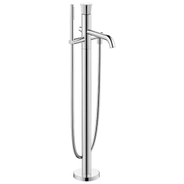 Duravit White Tulip Напольный смеситель для ванны с ручным душем, h-950мм, излив 200мм цвет: (WT5250000010)
