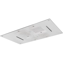CISAL Zen Shower Встраеваемый верхний душ 85х54 см,3 типа струи,хромотерапия,выключатель,трансформатор, цвет полированная нержавеющая сталь (ZS027030D2)