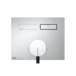 Gessi Hi-Fi Смеситель для душа, с включением 1 источника (внешняя часть), цвет: хром (63061#031)