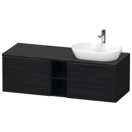 Duravit D-Neo Тумбочка подвесная, 459x1400x550 мм, 2 ящика, цвет: Black Oak (DE4950R1616)
