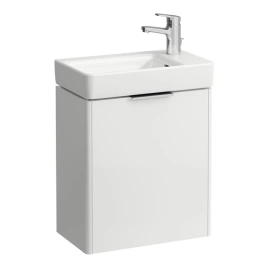 Laufen Base База для мини раковины 815954, 470x265x530 мм, 1 дверца, петли справа, органайзер для ящика, цвет белый глянцевый (4.0210.2.110.261.1)