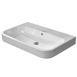 Раковина Duravit Happy D2 для мебели с перел без отв вкл заглушку для перелива хром 1000x505мм Цвет Белый (2318100060)