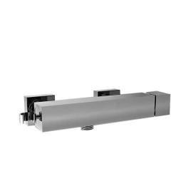 Stella Bamboo Quadro Смеситель для душа 3283AC, вывод снизу, с держателем лейки, цвет: хром (BQ 02403 CR00)