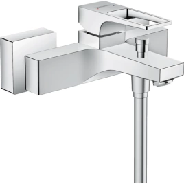 Hansgrohe Metropol Смеситель для ванны, настенный, излив 180мм, с переключателем на душ, цвет: хром (74540000)
