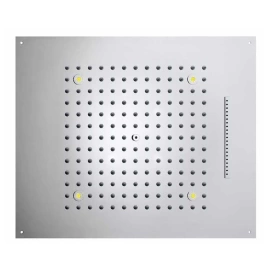 BOSSINI DREAM/2 Верхний душ 570 x 470 mm, с 4 LED RGB, 2 режима (дождь, водопад) блок питания/управления, Cromoterapia, цвет: хром (H38906.030)
