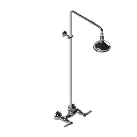 Stella Italica Leve Душевой комплект 3283/301/314A-140: смеситель, штанга+верхний душ 140мм, цвет: хром (IL 02411 CR00)