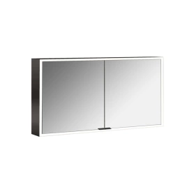 Emco Prime Зеркальный шкаф с подсветкой LED навесная модель, 1300 mm, 2-дверки, IP 20 с Lichtpaket, зеркальная задняя стенка, цвет черный (9497 133 85)