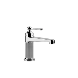GESSI VENTI20 Смеситель для раковины на 1 отверстие, однорычажный, в комплекте с донным клапаном, цвет хром (65001#031)