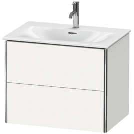 Duravit XSquare Тумба подвесная под раковину 234473, 2 яшика, 560x710x478мм, цвет White High Gloss (XS432302222)