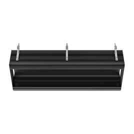 GESSI BINARIO Профиль линейный 1090 мм, для 5 модулей, установка Shift-Fix, цвет Black XL (61012#299)