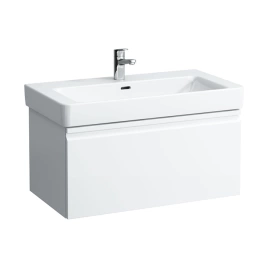 LAUFEN PRO S Тумба под раковину 813965, 810х450х390мм, подвесной, 1 выдвижн ящик,1 внутр ящик с органайзером, цвет белый матов (4.8350.2.096.463.1)