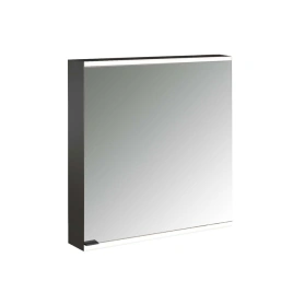 Emco Prime Зеркальный шкаф с подсветкой LED2 Facelift навесная модель, 600 mm, 1-дверка, IP 20 петли справа, зеркальная задняя стенка, цвет черный (9497 135 22)