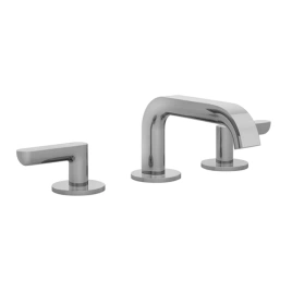 Fantini Icona Deco Смеситель для раковины, 3 отв, с нажимн. донным клапаном, излив 145мм, цвет: хром (53 02 R104)