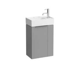 Laufen Kartell Тумба под раковину 815334, 445х275х615мм, с 1 дверцей SX, с сифоном, цвет: серый матовый (4.0751.2.033.634.1)